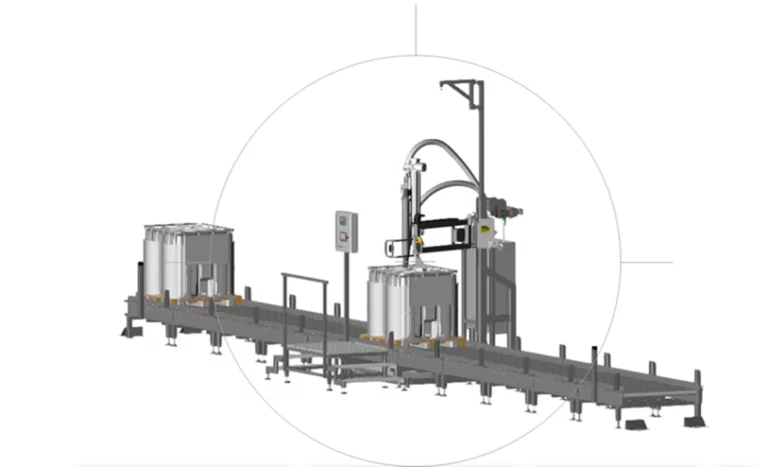Abfüllen von Fässern und IBC-Containern