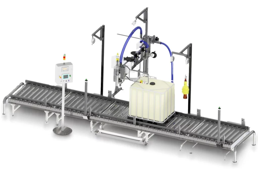 Abfüllen von Fässern und IBC-Containern