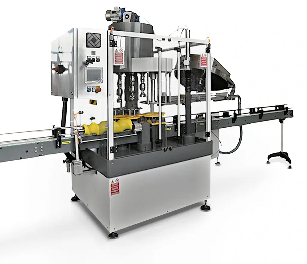 Mehrköpfige Automatische Rundlaufverschliessmaschine CAPLINE ROT