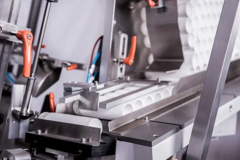 Vollautomatischer Tubenfüller zum abfüllen und Verschließen von Kunststoff-, Laminat- und Metalltuben mit einer Leistung bis zu 40 Tuben pro Minute
